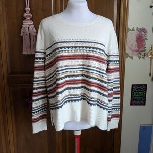 Subtle Striped Holiday Sweater